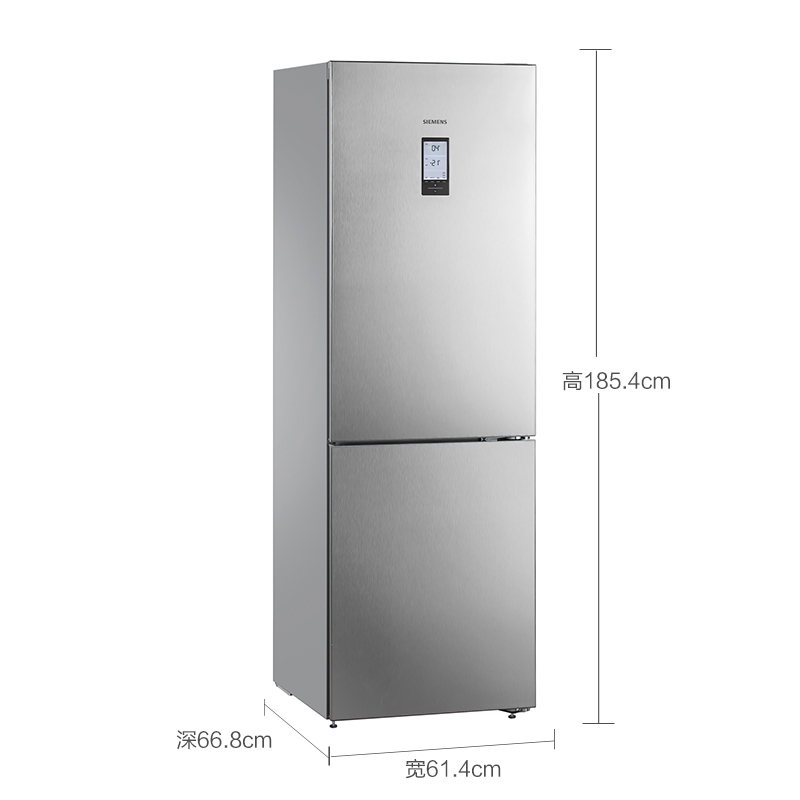 西门子(SIEMENS) BCD-322W(KG33NA2L0C) 322升 双门冰箱(不锈钢)高清大图