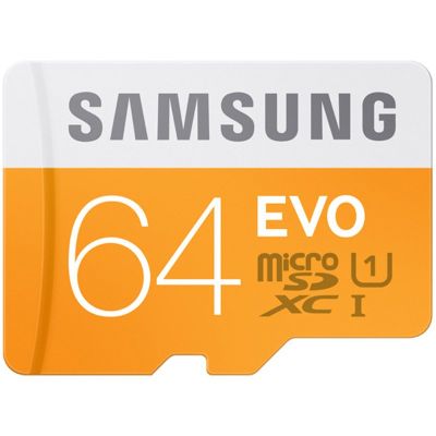 三星(SAMSUNG) microSD存储卡 64G(CLASS10 UHS-1 48MB/s) EVO升级版