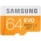 三星(SAMSUNG) microSD存储卡 64G(CLASS10 UHS-1 48MB/s) EVO升级版