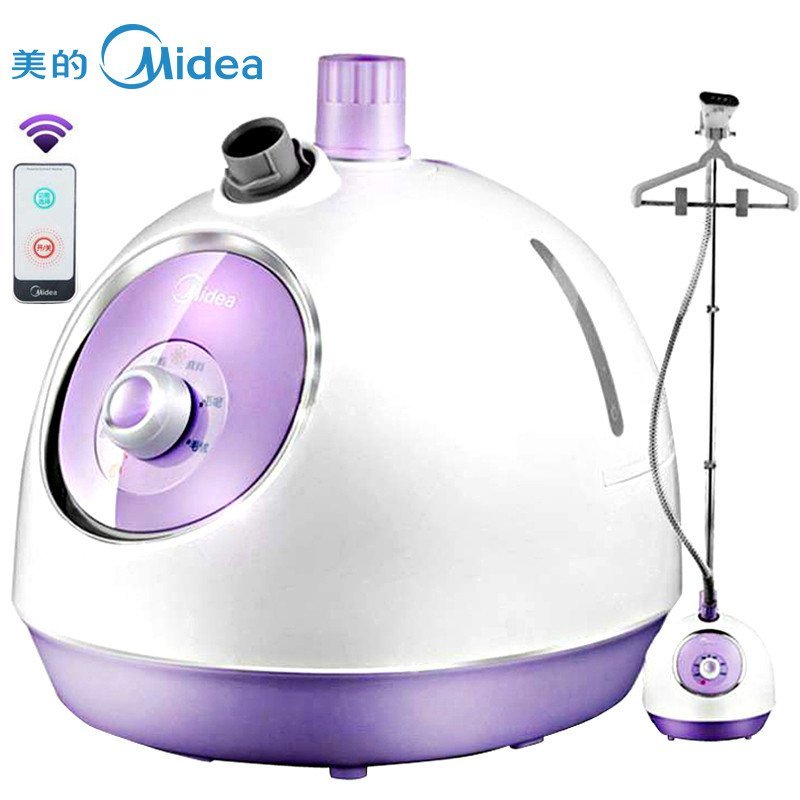 美的(Midea)YGD15C4 遥控旋钮调节挂烫机(薰衣草色) 蒸汽挂烫机 家用挂式熨斗