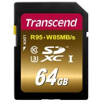 创见(Transcend)64G(UHS-IU3X)SDXC存储卡读95M/S写85M/S