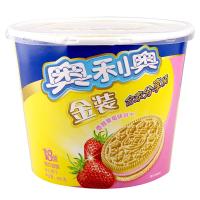 奥利奥 金装夹心饼干(草莓味)428g/盒(碗装)