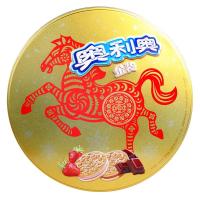 奥利奥 金装夹心饼干(巧克力味+草莓味)428g/盒(礼盒装)