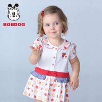 巴布豆BOBDOG水果图案可爱连衣裙 2014夏款上新女童女宝宝连衣裙宝宝夏装短袖裙纯棉