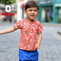 巴布豆(BOBDOG) 针织休闲服 2014夏装新款男童短袖T恤宝宝打底衫韩版童装针织休闲服