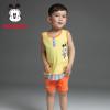 BOBDOG巴布豆2014夏装新款男童背心短裤两件套宝宝套装韩版童装无袖套装