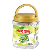 波力海苔夹心脆80克桶装(海苔+渔趣) 桶装易存放 实惠装