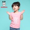 巴布豆(BOBDOG)2014夏装新款女童宝宝短袖t恤儿童纯棉打底衫中小童衣服可爱小公主T恤