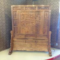 迎客松刺猬紫檀138屏风