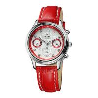 艾奇(EYKI)2015年新款 动感丽人 时尚多功能 皮带防水石英手表 女表 8666 红色