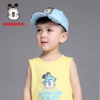 巴布豆(BOBDOG)2014新款男童帽子春夏遮阳帽鸭舌帽儿童棒球帽太阳帽童帽