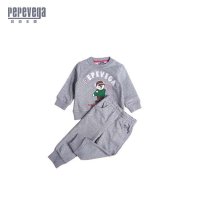 贝贝王国(PEPEVEGA)纯色时尚圆领卫衣套装 新款卫衣套装 宝宝卫衣套装 秋款宝宝卫衣套装