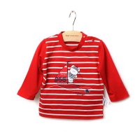 贝贝王国(PEPEVEGA)卡通帆船场景长袖T恤 2014春夏新款 男宝宝长袖T恤百搭条纹宝宝针织休闲服