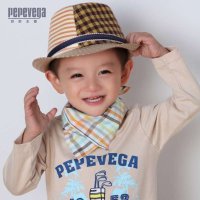 贝贝王国(PEPEVEGA)吸汗百搭小方巾新款上架宝宝方巾 四色可选百搭小方巾