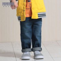 贝贝王国(PEPEVEGA)纯棉直筒经典磨白牛仔裤