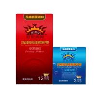 进口 PHX菲尼克斯安全套 挚爱激纹12只装 赠送安全套3只装