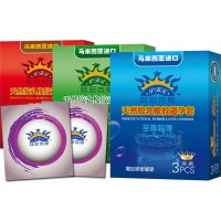 进口 PHX菲尼克斯 超薄3只装+挚爱激纹3只装+颗粒情豆3只装 优惠装
