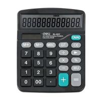 得力837ES12位太阳能双电源桌面计算器