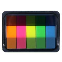 得力9060荧光百事贴(45*12mm)*5pcs