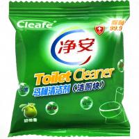 [苏宁超市]净安(cleafe)马桶清洁剂 蓝泡泡洁厕块(胡柚香) 50g/袋