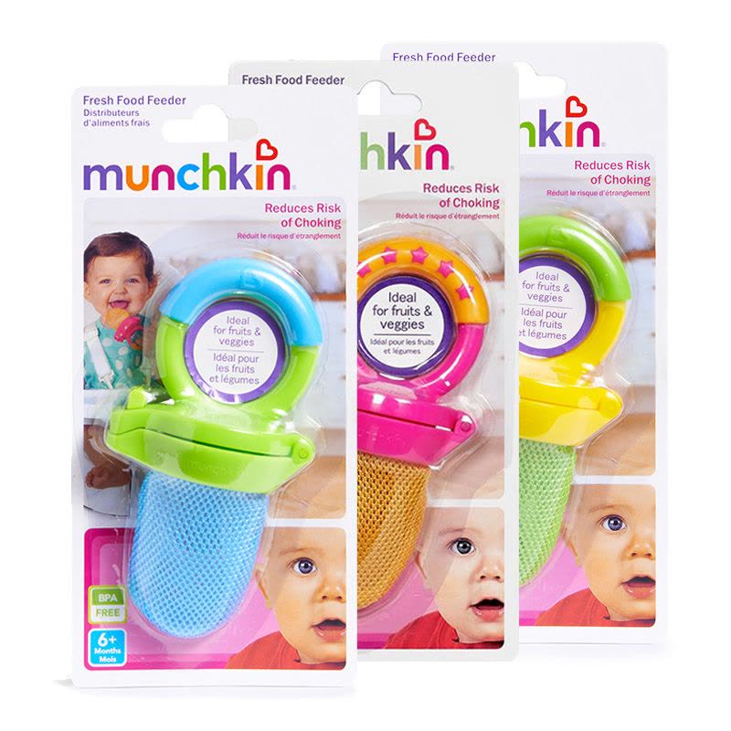 美国munchkin麦肯齐满趣健新鲜食物咬咬袋儿童果蔬乐辅食器训练袋图片