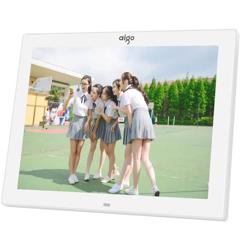 爱国者(aigo) 数码相框DPF121 12英寸音视频全功能电子相册 4G内存 白色图片