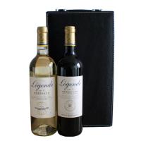 拉菲传奇波尔多红、白葡萄酒双支礼盒套餐 750ml*2瓶