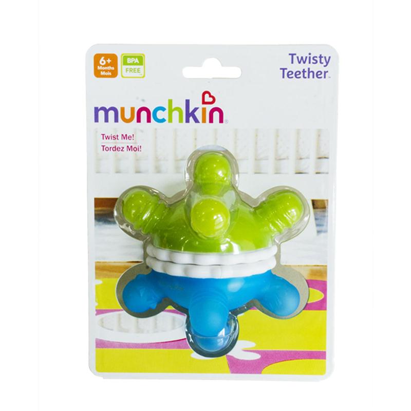 美国munchkin满趣健牙胶球 婴儿宝宝磨牙棒 牙胶硅胶 咬咬玩具