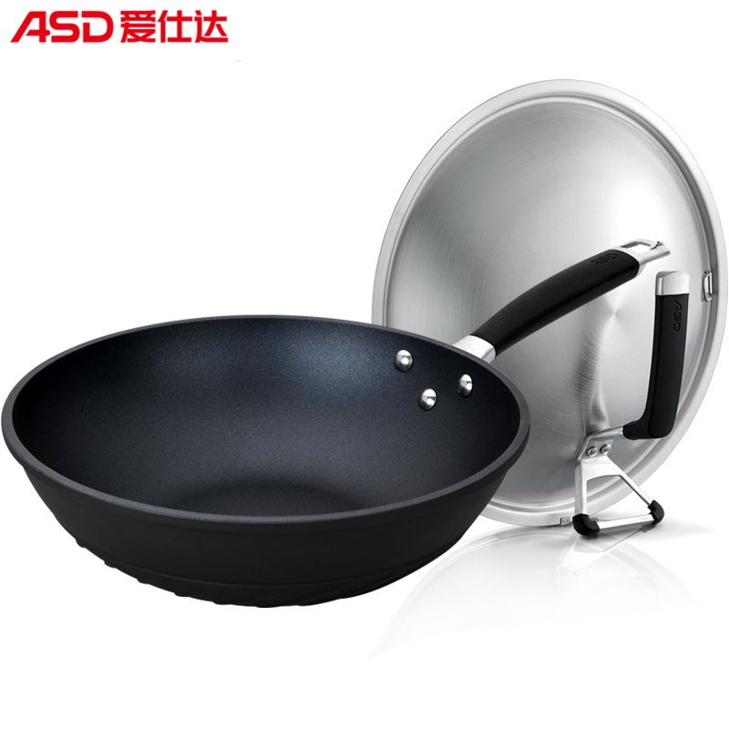 爱仕达ASD 30CM金刚旋风无油烟炒锅ZL2330高清大图