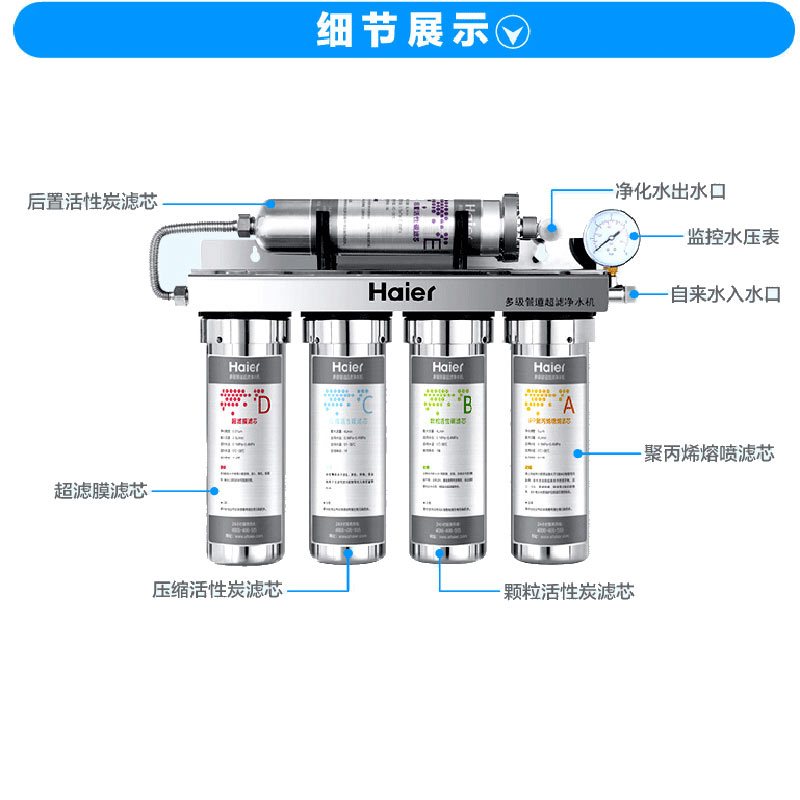 海尔(Haier)净水器HU603-5(A)净化