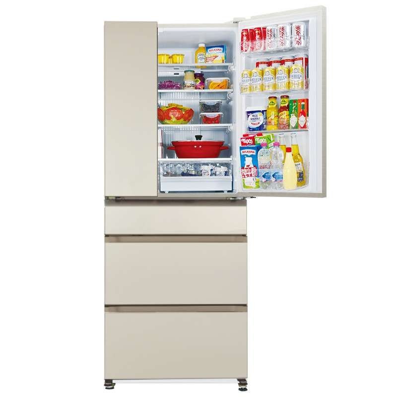 松下(Panasonic) NR-E530TX-XN 498升 风冷无霜 银离子抗菌 多门冰箱(尊雅金)