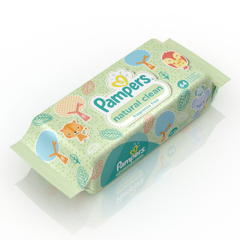 帮宝适(Pampers)正品自然纯净湿巾 64片(进口)