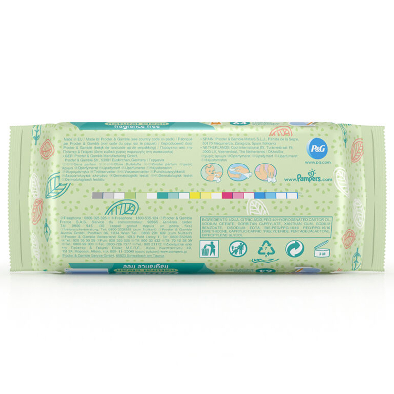 帮宝适(Pampers)正品自然纯净湿巾 64片(进口)