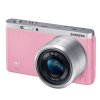 三星微单相机NX mini(粉)+9mm/9-27mm镜头+16G卡