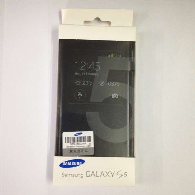 SAMSUNG 三星 GALAXY S5原装智能保护皮套黑色