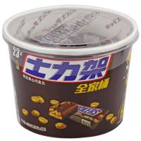 德芙士力架巧克力全家桶 花生夹心桶装家庭装460g