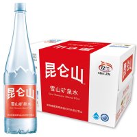 【苏宁易购超市】昆仑山雪山矿泉水1.23L*12瓶 箱装 矿泉水