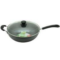 ASD爱仕达32cm炒菜锅不生锈无涂层炒锅LH8332