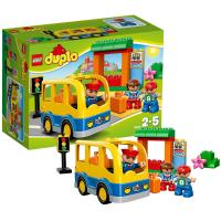 LEGO 乐高得宝系列玩具校车10528 3-6岁 塑料 50块以下