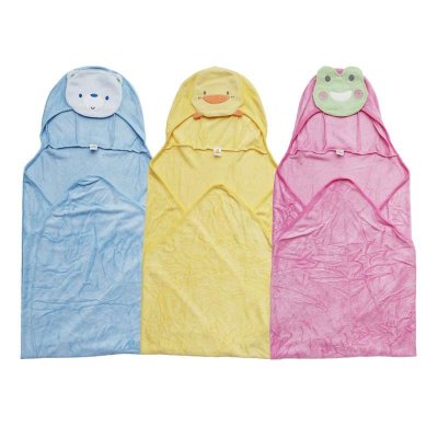 黄色小鸭正品 造型两用浴巾澡巾包巾包被92×90cm 纯棉柔软810647