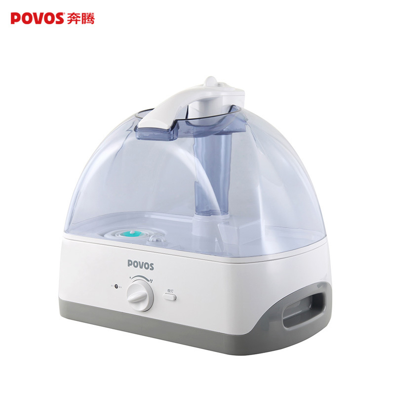 奔腾(POVOS)加湿器PW115 5L超大水箱 360°旋转出雾 LED幽蓝灯 12h超长加湿