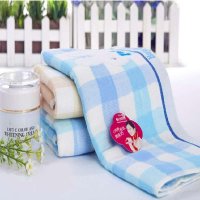 洁丽雅(grace)毛巾家纺纯棉小白兔双层棉纱舒适面巾 85g 74*34CM