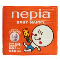 妮飘(Nepia)婴儿纸尿裤 日本原装干爽舒适 新生儿NB84片(0-5kg)适用
