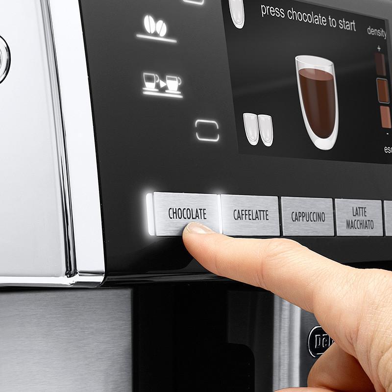 德龙(DeLonghi) 全自动咖啡机 ESAM6900 意式家用咖啡机 蒸汽自动奶泡 巧克力容器 6种自定义模式
