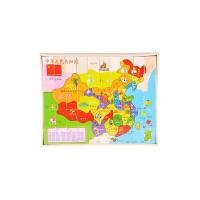 丹妮奇特 中国地图-世界地图拼图 100片多米诺骨牌 木制拼板玩具 CDN-8718