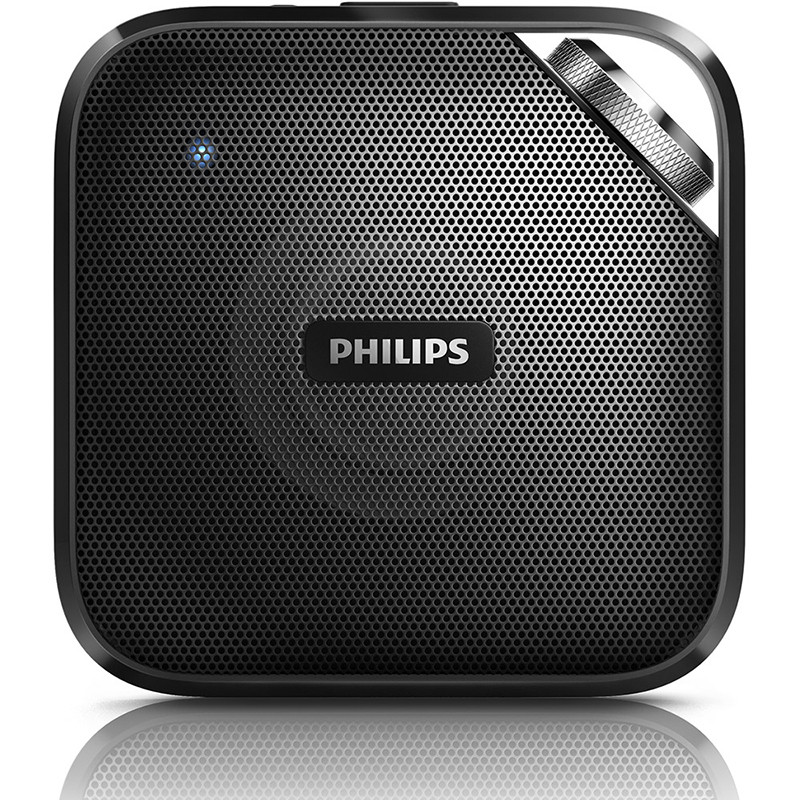 Philips/飞利浦BT2500便携式蓝牙3.0音箱 迷你手机/电脑车载会议小音响 低音炮 AUX 输入免提通话 黑色高清大图