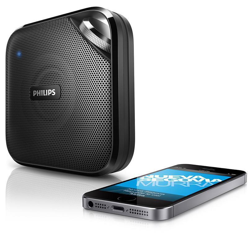 Philips/飞利浦BT2500便携式蓝牙3.0音箱 迷你手机/电脑车载会议小音响 低音炮 AUX 输入免提通话 黑色