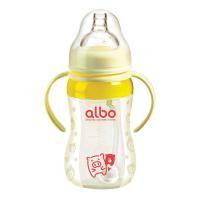 爱乐宝 260ML宽口双手柄硅胶自动奶瓶NP103(颜色随机)