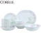 康宁(CORELLE)餐具套装原装进口 16件套餐具高档玻璃百合花色碗/碟子/盘子餐盘套装