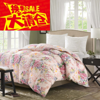 澳维诗AO.WEST凡尔赛玫瑰双人奢华90%白鸭绒被 200*230 花色 2.